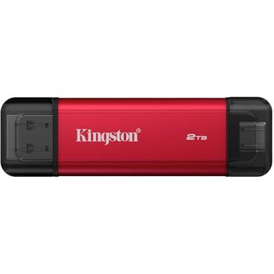 Kingston Draagbare SSD met dubbele aansluiting, 2 TB Dual USB-A/C, tot 1050 MB/s leessnelheid USB 3.2 Gen 2 SPSD/2 TB Kingston Draagbare SSD met dubbele aansluiting, 2 TB Dual USB-A/C, tot 1050 MB/s leessnelheid USB 3.2 Gen 2 SPSD/2 TB