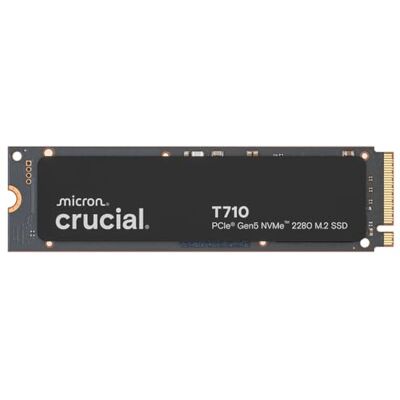 Crucial T710 SSD 1TB PCIe 5.0 x4 Gen5 NVMe M.2 interne SSD, lezen tot 14900 MB/s, schrijven tot 13700 MB/s, laptop en desktop, TLC NAND, harde schijf CT1000T710SSD8-01 Crucial T710 SSD 1TB PCIe 5.0 x4 Gen5 NVMe M.2 interne SSD, lezen tot 14900 MB/s, schrijven tot 13700 MB/s, laptop en desktop, TLC NAND, harde schijf CT1000T710SSD8-01