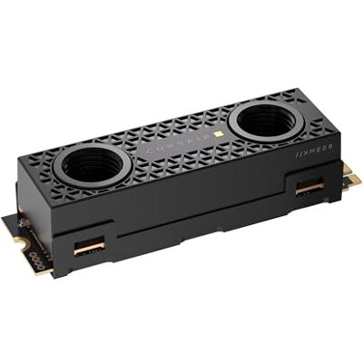 Corsair MP700 PRO Hydro X Series 4TB M.2 PCIe Gen5 x4 NVMe 2.0 SSD M.2 2280 Tot 12.400 MB/sec Sequentieel lezen NAND TLC met hoge dichtheid Waterblok vooraf geïnstalleerd Zwart Corsair MP700 PRO Hydro X Series 4TB M.2 PCIe Gen5 x4 NVMe 2.0 SSD M.2 2280 Tot 12.400 MB/sec Sequentieel lezen NAND TLC met hoge dichtheid Waterblok vooraf geïnstalleerd Zwart
