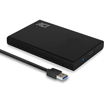 ACT AC1215 Externe harde schijf behuizing SATA HDD/SSD 9,5 mm USB 3.1 UASP-ondersteuning behuizing zonder gereedschap ACT AC1215 Externe harde schijf behuizing SATA HDD/SSD 9,5 mm USB 3.1 UASP-ondersteuning behuizing zonder gereedschap