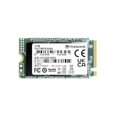 Transcend 1TB NVMe PCIe Gen3 x4 M.2 2242 SSD Solid State Drive (SSD) TS1TMTE400S Transcend 1TB NVMe PCIe Gen3 x4 M.2 2242 SSD Solid State Drive (SSD) TS1TMTE400S