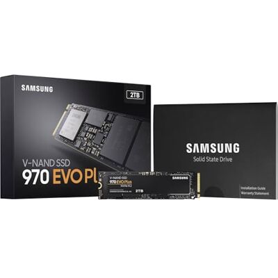Samsung 970 EVO Plus MZ-V7S2T0BW, 2000 GB interne SSD, zwart/oranje Samsung 970 EVO Plus MZ-V7S2T0BW, 2000 GB interne SSD, zwart/oranje