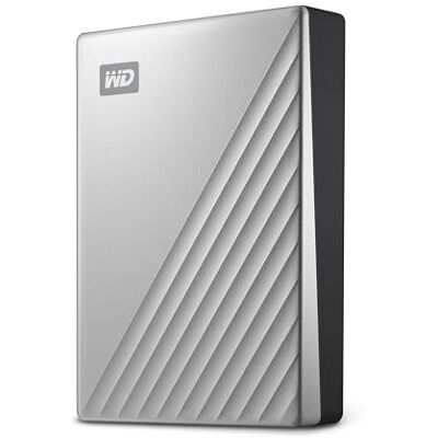 Western Digital WD My Passport Ultra voor Mac 6 TB, draagbare externe harde schijf, compatibel met USB-C, USB 3.2 Gen 1/USB 3.0, back-up en wachtwoordbeveiliging, geformatteerd voor MacOS, zilver Western Digital WD My Passport Ultra voor Mac 6 TB, draagbare externe harde schijf, compatibel met USB-C, USB 3.2 Gen 1/USB 3.0, back-up en wachtwoordbeveiliging, geformatteerd voor MacOS, zilver