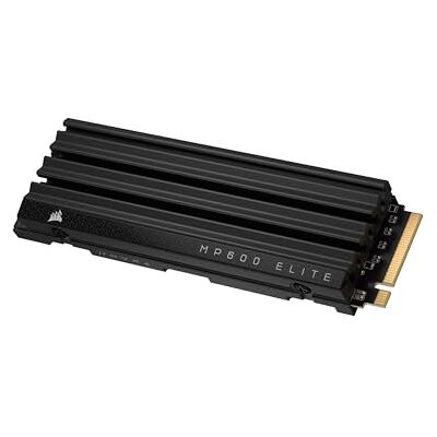 Corsair MP600 ELITE 1TB M.2 PCIe Gen4 x4 NVMe SSD met koellichaam inbegrepen M.2 2280 tot 7000 MB/s sequentieel lezen Hoge dichtheid 3D TLC NAND Zwart Corsair MP600 ELITE 1TB M.2 PCIe Gen4 x4 NVMe SSD met koellichaam inbegrepen M.2 2280 tot 7000 MB/s sequentieel lezen Hoge dichtheid 3D TLC NAND Zwart