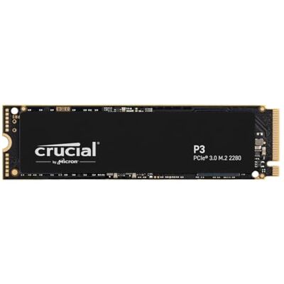 Crucial P3 500 GB CT500P3SSD8 PCIe 3.0 3D NAND NVMe M.2-SSD, tot 3500 MB/s Crucial P3 500 GB CT500P3SSD8 PCIe 3.0 3D NAND NVMe M.2-SSD, tot 3500 MB/s