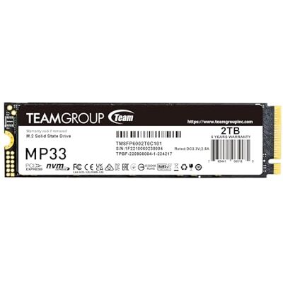 TEAMGROUP Team Group MP33 M.2 2000GB PCI Express 3.0 3D NAND NVMe TEAMGROUP Team Group MP33 M.2 2000GB PCI Express 3.0 3D NAND NVMe