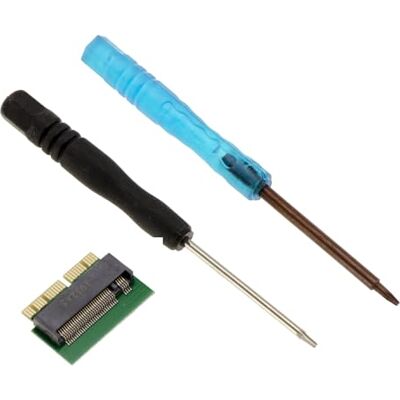 KALEA-INFORMATIQUE M2-adapter ter vervanging van de originele SSD van een laptop Mac 2013 2014 2015 2016 2017 2018 2019 2020 in 12+16 punten door een M.2 NGFF PCIe M Key SSD, met gereedschap KALEA-INFORMATIQUE M2-adapter ter vervanging van de originele SSD van een laptop Mac 2013 2014 2015 2016 2017 2018 2019 2020 in 12+16 punten door een M.2 NGFF PCIe M Key SSD, met gereedschap