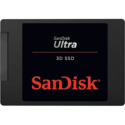 SanDisk Ultra 3D SSD 4 TB, interne SSD-harde schijf, SATA 2,5 inch, snelheden tot 560 MB/s, SSD harde schijf SanDisk Ultra 3D SSD 4 TB, interne SSD-harde schijf, SATA 2,5 inch, snelheden tot 560 MB/s, SSD harde schijf