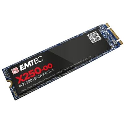 EMTEC ECSSD512GX250 interne SSD-harde schijf, 2,5 inch, SATA, collectie X250 Power Plus, 3D NAND, 512 GB EMTEC ECSSD512GX250 interne SSD-harde schijf, 2,5 inch, SATA, collectie X250 Power Plus, 3D NAND, 512 GB