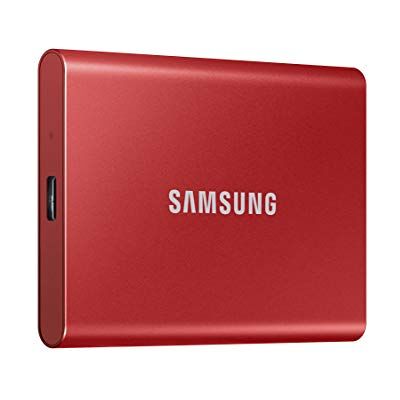 Samsung T7 MU-PC500R/WW Externe draagbare SSD-harde schijf 500 GB – USB 3.2 – wachtwoordbeveiliging – 1050 MB/s Samsung T7 MU-PC500R/WW Externe draagbare SSD-harde schijf 500 GB – USB 3.2 – wachtwoordbeveiliging – 1050 MB/s