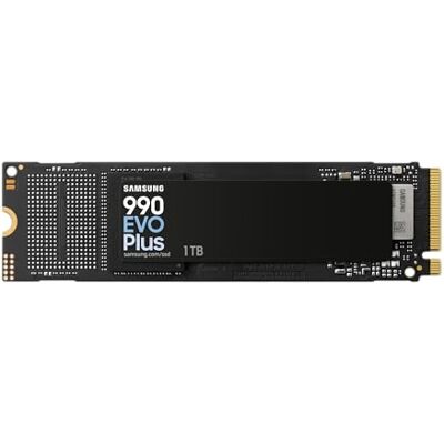 Samsung Mémoire MZ-V9S1T0BW 990 EVO Plus SSD interne de 1 To PCIe Gen 4.0 x4/5.0 x2 NVMe 2.0, mémoire conçue pour les professionnels et les joueurs occasionnels, compatible avec PC Samsung Mémoire MZ-V9S1T0BW 990 EVO Plus SSD interne de 1 To PCIe Gen 4.0 x4/5.0 x2 NVMe 2.0, mémoire conçue pour les professionnels et les joueurs occasionnels, compatible avec PC