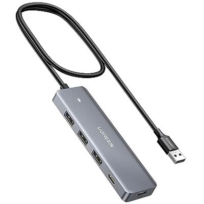 UGREEN Hub USB 3.0 4 datapoorten 3A1C kabel 60 cm multipoorten 5 Gbps High Speed Compatibel met MacBook iMac Surface Pro XPS PC Computer Toetsenbord Muis Harde Schijf UGREEN Hub USB 3.0 4 datapoorten 3A1C kabel 60 cm multipoorten 5 Gbps High Speed Compatibel met MacBook iMac Surface Pro XPS PC Computer Toetsenbord Muis Harde Schijf