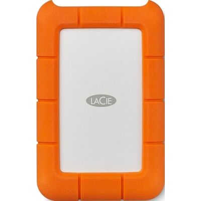 LaCie Rugged USB-C 2 TB, draagbare externe harde schijf, valbestendig, schokbestendig, stof, regen, voor Mac en pc, met USB-C zonder USB-A-kabel, STFR2000800 LaCie Rugged USB-C 2 TB, draagbare externe harde schijf, valbestendig, schokbestendig, stof, regen, voor Mac en pc, met USB-C zonder USB-A-kabel, STFR2000800