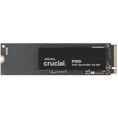 Crucial P310 SSD 4TB PCIe Gen4 NVMe M.2 2280, tot 7.100 MB/s, compatibel met laptop en desktop en draagbare gameconsoles, interne harde schijf CT4000P310SSD801 Crucial P310 SSD 4TB PCIe Gen4 NVMe M.2 2280, tot 7.100 MB/s, compatibel met laptop en desktop en draagbare gameconsoles, interne harde schijf CT4000P310SSD801