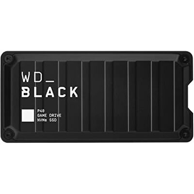 WD BLACK WD_BLACK P40 1TB externe SSD harde schijf, SuperSpeed USB 3.2 Gen 2 x 2 tot 2000 MB/s, werkt met Playstation, Xbox, PC, Console en Mac, draagbare gaming-harde schijf SSD, NVMe, zwart WD BLACK WD_BLACK P40 1TB externe SSD harde schijf, SuperSpeed USB 3.2 Gen 2 x 2 tot 2000 MB/s, werkt met Playstation, Xbox, PC, Console en Mac, draagbare gaming-harde schijf SSD, NVMe, zwart