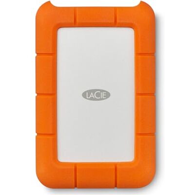 LaCie Rugged USB-C 1 TB, draagbare externe harde schijf, valbestendig, schokbestendig, stof, regen, voor Mac en pc, met USB-C zonder USB-A-kabel, STFR1000800 LaCie Rugged USB-C 1 TB, draagbare externe harde schijf, valbestendig, schokbestendig, stof, regen, voor Mac en pc, met USB-C zonder USB-A-kabel, STFR1000800