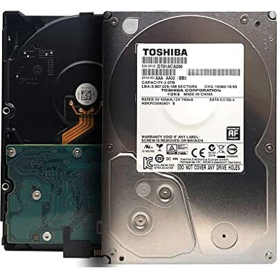 Toshiba 2 TB interne Festplatte DT01ACA200 3,5 inch HDD SATA 6 Gb/s 7200 rpm 64 MB cache (gereviseerd) Toshiba 2 TB interne Festplatte DT01ACA200 3,5 inch HDD SATA 6 Gb/s 7200 rpm 64 MB cache (gereviseerd)