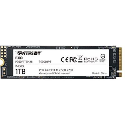 Patriot Memory Patriot P300 1TB Internal SSD NVMe PCIe Gen 3x4 M.2 2280 Solid State Interface: PCIe Gen 3 x4, energiezuinig ontwerp Patriot Memory Patriot P300 1TB Internal SSD NVMe PCIe Gen 3x4 M.2 2280 Solid State Interface: PCIe Gen 3 x4, energiezuinig ontwerp