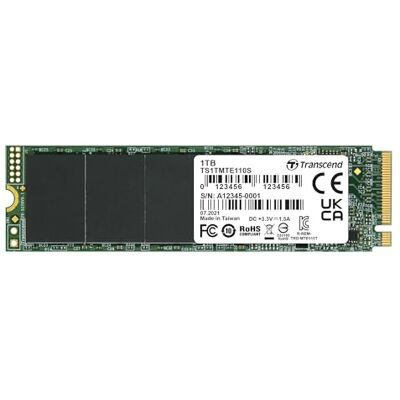 Transcend 1TB MTE110S NVMe PCIe Gen3 x4 M.2 2280 interne SSD 3D TLC NAND TS1TMTE110S Transcend 1TB MTE110S NVMe PCIe Gen3 x4 M.2 2280 interne SSD 3D TLC NAND TS1TMTE110S