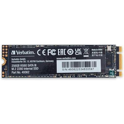 Verbatim Vi560 S3 M.2 SSD – interne SSD 256 GB – Solid State Drive – interface SATA III M.2 – interne harde schijf met 3D-NAND-technologie – 256 GB SSD – tot 560 MB/s – blauw zwart Verbatim Vi560 S3 M.2 SSD – interne SSD 256 GB – Solid State Drive – interface SATA III M.2 – interne harde schijf met 3D-NAND-technologie – 256 GB SSD – tot 560 MB/s – blauw zwart