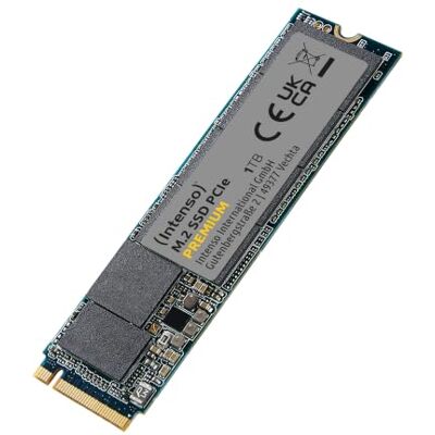 Intenso 1 TB M.2 SSD PCIe Premium, tot 2100 MB/s, (PCI Express Gen.3x4 NVMe 1.3, Solid State Drive) Intenso 1 TB M.2 SSD PCIe Premium, tot 2100 MB/s, (PCI Express Gen.3x4 NVMe 1.3, Solid State Drive)