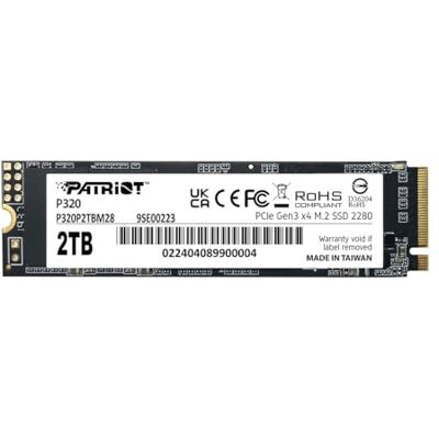 Patriot Memory Patriot P320 2TB SSD intern NVMe PCIe Gen 3x4 M.2 2280 Solid State Drive P320P2TBM28 Patriot Memory Patriot P320 2TB SSD intern NVMe PCIe Gen 3x4 M.2 2280 Solid State Drive P320P2TBM28