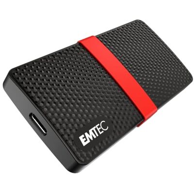 EMTEC ECSSD2TX200 Draagbare SSD harde schijf 3.1 Gen1 Collectie X200 Power Plus 3D NAND 2 Tera EMTEC ECSSD2TX200 Draagbare SSD harde schijf 3.1 Gen1 Collectie X200 Power Plus 3D NAND 2 Tera