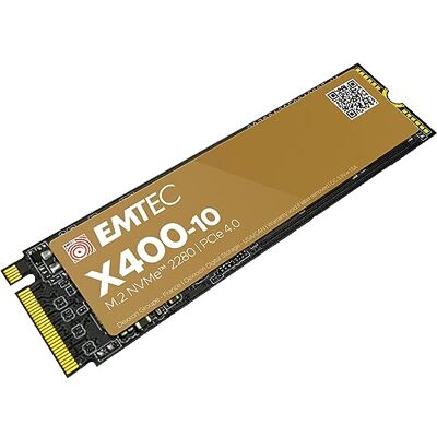 EMTEC Interne SSD Collectie X400-10 Power Pro M.2 2280 NVMe 4TB, 4TB ECSSD4TX410 PCIe Gen4x4-3D NAND Ideaal voor Playstation PS5, Gamer, Videogames EMTEC Interne SSD Collectie X400-10 Power Pro M.2 2280 NVMe 4TB, 4TB ECSSD4TX410 PCIe Gen4x4-3D NAND Ideaal voor Playstation PS5, Gamer, Videogames