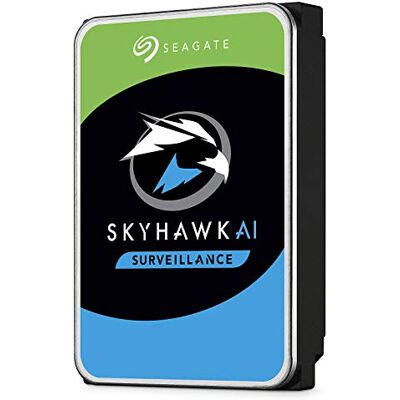 Seagate SkyHawk AI, 14 TB, interne bewakingsharde schijf, 3,5 inch SATA 6 GB/s, 256 MB cache, DVR/NVR beveiligingscamerasysteem, (ST14000VE0008) Seagate SkyHawk AI, 14 TB, interne bewakingsharde schijf, 3,5 inch SATA 6 GB/s, 256 MB cache, DVR/NVR beveiligingscamerasysteem, (ST14000VE0008)