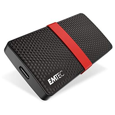 EMTEC SSD 3.1 Gen1 x200 256GB draagbaar, zwart EMTEC SSD 3.1 Gen1 x200 256GB draagbaar, zwart