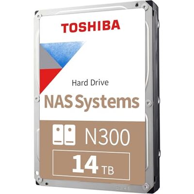 Toshiba 14 TB N300 NAS 3,5 inch SATA interne harde schijf. 24/7 bediening, ondersteunt 1-8 bay systemen, 256 MB cache, 180 TB/jaar werking, 3 jaar garantie (HDWG21EUZSVA). Toshiba 14 TB N300 NAS 3,5 inch SATA interne harde schijf. 24/7 bediening, ondersteunt 1-8 bay systemen, 256 MB cache, 180 TB/jaar werking, 3 jaar garantie (HDWG21EUZSVA).