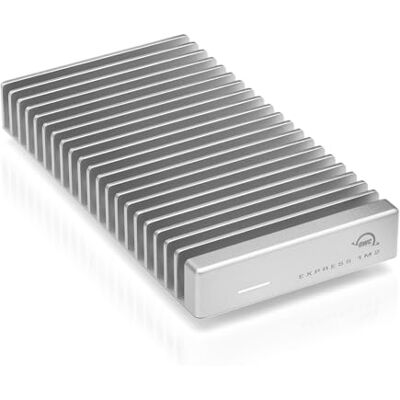OWC 1TB Express 1M2 NVMe Thunderbolt (USB-C) USB4 Ultra Fast externe SSD SSD met aluminium behuizing voor koellichaam OWC 1TB Express 1M2 NVMe Thunderbolt (USB-C) USB4 Ultra Fast externe SSD SSD met aluminium behuizing voor koellichaam