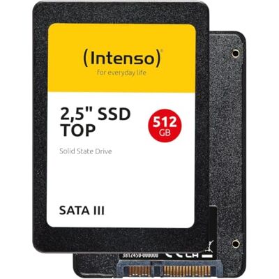 Intenso 3812450 3812450 interne SSD-harde schijf 512GB Top Performance, zwart Intenso 3812450 3812450 interne SSD-harde schijf 512GB Top Performance, zwart