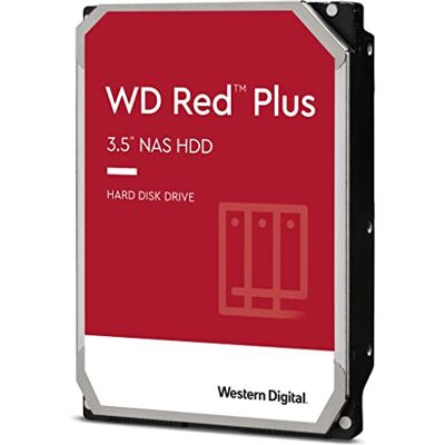 Western Digital WD Red Plus interne harde schijf NAS 3,5 inch 8 TB klasse 5640 TR/Min, SATA 6 GB/s, CMR, 128 MB cache Western Digital WD Red Plus interne harde schijf NAS 3,5 inch 8 TB klasse 5640 TR/Min, SATA 6 GB/s, CMR, 128 MB cache