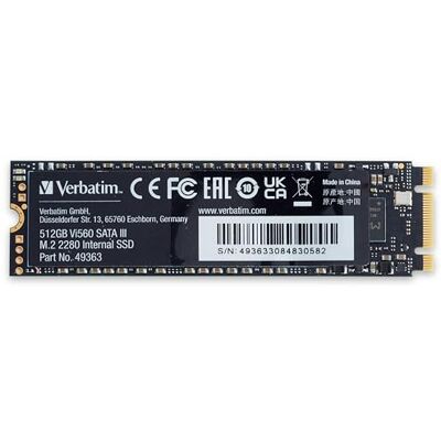 Verbatim Vi560 S3 M.2 SSD interne SSD 512 GB hoge prestaties Solid State Drive SATA III M.2 interface interne harde schijf 3D-NAND-technologie tot 560 MB/s blauw Verbatim Vi560 S3 M.2 SSD interne SSD 512 GB hoge prestaties Solid State Drive SATA III M.2 interface interne harde schijf 3D-NAND-technologie tot 560 MB/s blauw