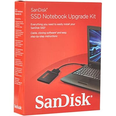 SanDisk Notebook Upgrade Kit, SDSSD-UPG-G25, zwart SanDisk Notebook Upgrade Kit, SDSSD-UPG-G25, zwart