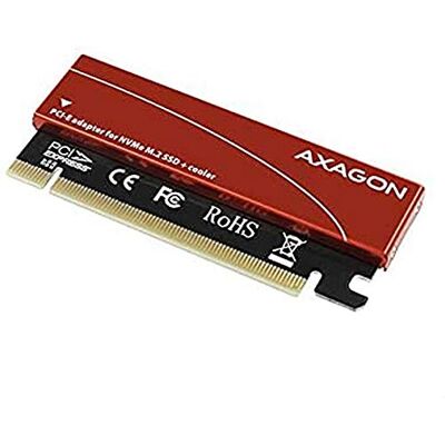 AXAGON ECO PCEM2-S PCIE NVME M.2 Adapter De PCI-Express x.16 Adapter voor het aansluiten van een NVMe M.2 SSD harde schijf op uw computer AXAGON ECO PCEM2-S PCIE NVME M.2 Adapter De PCI-Express x.16 Adapter voor het aansluiten van een NVMe M.2 SSD harde schijf op uw computer