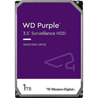 Western Digital WD Purple 1TB SATA 6Gb/s HDD 8,89 cm 3,5 inch interne 64 MB cache Western Digital WD Purple 1TB SATA 6Gb/s HDD 8,89 cm 3,5 inch interne 64 MB cache