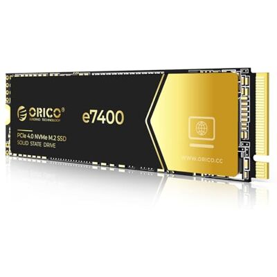 ORICO e7400 2TB NVMe SSD, PCIe Gen4 x 4 M.2 2280 SSD, tot 7400 MB/s, Flash Nand 3D, compatibel met PS5 en pc, voor gamers en ontwerpers ORICO e7400 2TB NVMe SSD, PCIe Gen4 x 4 M.2 2280 SSD, tot 7400 MB/s, Flash Nand 3D, compatibel met PS5 en pc, voor gamers en ontwerpers
