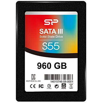 SP Silicon Power Silicon Power SSD-harde schijf S55 1TB (960 GB) S-ATA SP Silicon Power Silicon Power SSD-harde schijf S55 1TB (960 GB) S-ATA