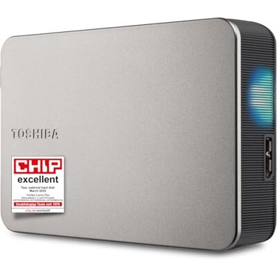Toshiba Canvio Flex 4TB HDD 5000MB/s Canvio Flex USB 3.2 Gen1 Compact Zilver Toshiba Canvio Flex 4TB HDD 5000MB/s Canvio Flex USB 3.2 Gen1 Compact Zilver