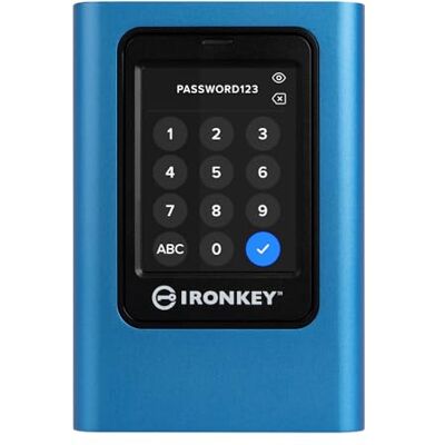 Kingston IronKey Vault Privacy 80 Externe SSD FIPS 197 gecertificeerd met XTS-AES 256-bits 250 MB/s lezen; 250 MB/s schrijven IKVP80ES/1920G Kingston IronKey Vault Privacy 80 Externe SSD FIPS 197 gecertificeerd met XTS-AES 256-bits 250 MB/s lezen; 250 MB/s schrijven IKVP80ES/1920G