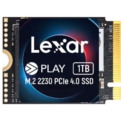 Lexar PLAY 2230 PCIe 4.0 interne SSD 1 TB, M.2 2230 PCIe Gen4x4, tot 5200 MB/s lezen, 4700 MB/s schrijven, interne SSD-schijf compatibel met Steam Deck, ASUS ROG Ally (LNMPLAY001T-RNNNG) Lexar PLAY 2230 PCIe 4.0 interne SSD 1 TB, M.2 2230 PCIe Gen4x4, tot 5200 MB/s lezen, 4700 MB/s schrijven, interne SSD-schijf compatibel met Steam Deck, ASUS ROG Ally (LNMPLAY001T-RNNNG)