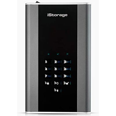 iStorage diskAshur DT2 14TB veilige versleutelde desktop harde schijf FIPS niveau 2 stof- en waterbestendig IS-DT2-256-14000-C-G iStorage diskAshur DT2 14TB veilige versleutelde desktop harde schijf FIPS niveau 2 stof- en waterbestendig IS-DT2-256-14000-C-G