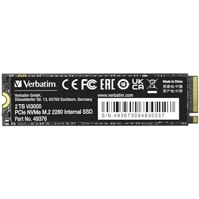 Verbatim Vi3000 PCIe NVMe M.2 SSD 2TB Verbatim Vi3000 PCIe NVMe M.2 SSD 2TB