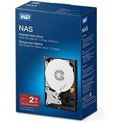 Western Digital WD Red 2 TB NAS 3,5" interne harde schijf – klasse 5400 rpm, SATA 6 Gbit/s, SMR, 256 MB cache Western Digital WD Red 2 TB NAS 3,5" interne harde schijf – klasse 5400 rpm, SATA 6 Gbit/s, SMR, 256 MB cache