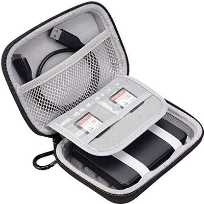 Lacdo Transporttas voor Toshiba Canvio Basics, Canvio Advance, Canvio Flex Gaming, Seagate One Touch 2,5" 1TB 2TB 3TB 4TB EVA harde schijf zwart Lacdo Transporttas voor Toshiba Canvio Basics, Canvio Advance, Canvio Flex Gaming, Seagate One Touch 2,5" 1TB 2TB 3TB 4TB EVA harde schijf zwart