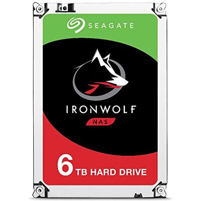 Seagate IronWolf 6 TB, ST6000VN0041, interne harde schijf, 8,9 cm (3,5 inch), 128 MB cache, 7200 rpm, SATA 6 Gb/s Seagate IronWolf 6 TB, ST6000VN0041, interne harde schijf, 8,9 cm (3,5 inch), 128 MB cache, 7200 rpm, SATA 6 Gb/s