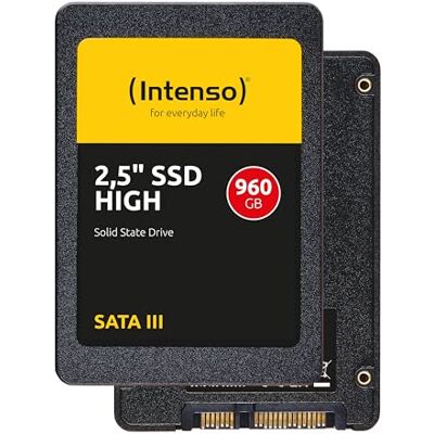 Intenso SSD intern SATA III Hoog 2,5" 960 GB 520 MB/s Zwart Intenso SSD intern SATA III Hoog 2,5" 960 GB 520 MB/s Zwart