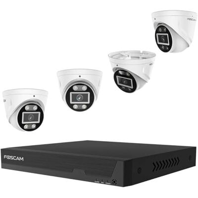 Foscam FN9108E-T4-2T LAN IP-overwachtingskamera-set 8-kanaals met 4 kamerboom 3072 x 1728 pixels Foscam FN9108E-T4-2T LAN IP-overwachtingskamera-set 8-kanaals met 4 kamerboom 3072 x 1728 pixels